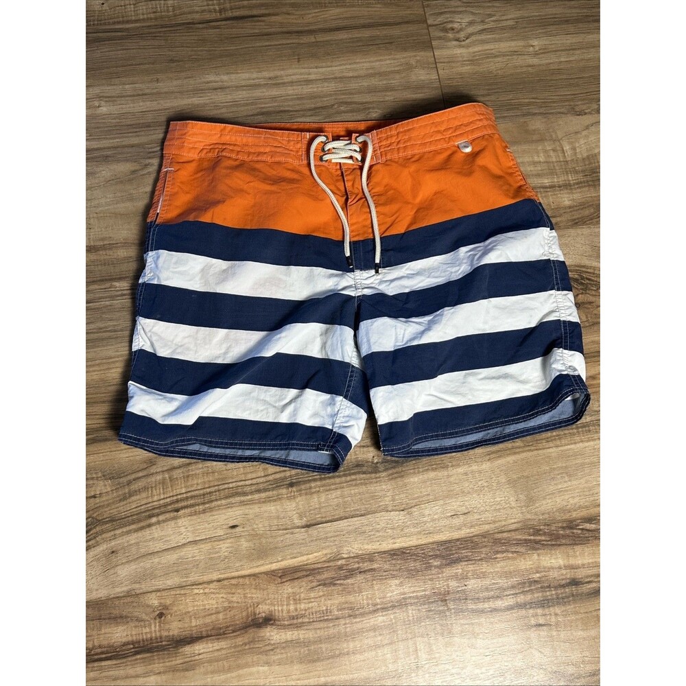 Polo Ralph Lauren Swim Trunks Size 36 Rn 41381 Lined Board Shorts Stripes